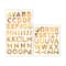12 Packs: 62 ct. (744 total) Iron-On Gold Foil Block Alphabet by Make Market®